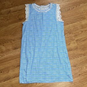 Lilly Pulitzer Blue and White Striped Womens Dress